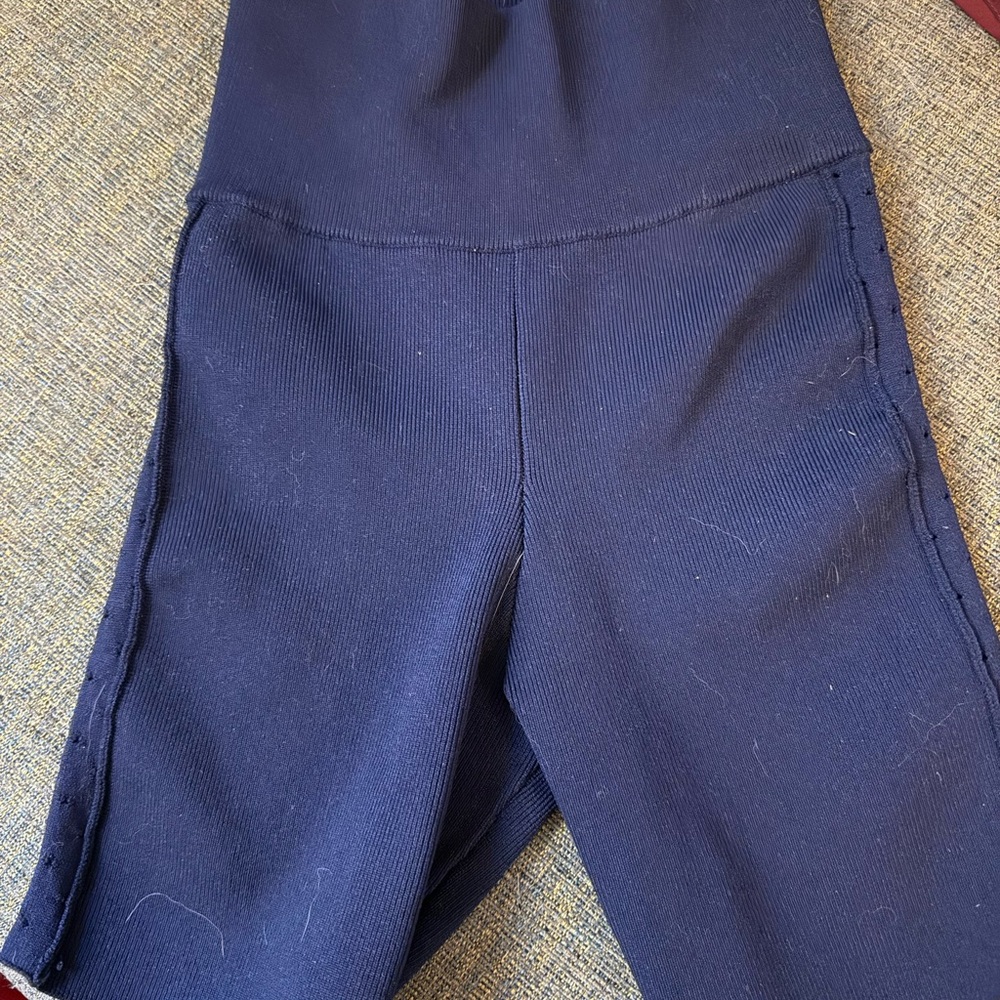 The Upside Navy High-Rise Athletic Bike Shorts